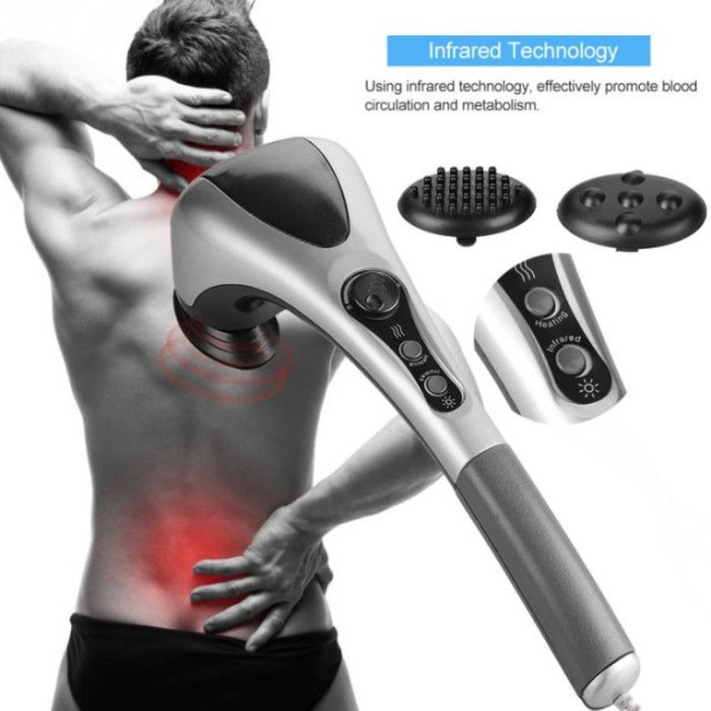 Double Heads Body Massager with Vibration and Heat